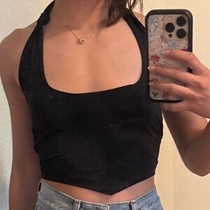 BDG urban outfitters Black Halter Neck Women's Top